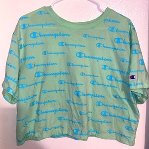 Champion Green & Blue Crop Top💙💚💙💚